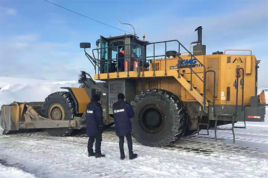 Annual operating time high up to 6,000 hours! Powerful strength of XCMG wheel bulldozer fully demonstrated in Siberia!